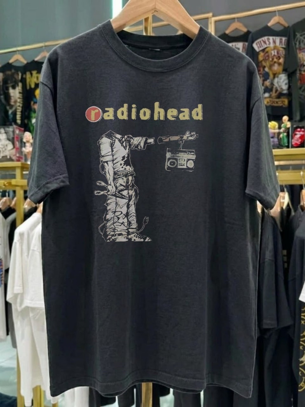 Gildan Black Graphic Tee - Band Logo Shirt